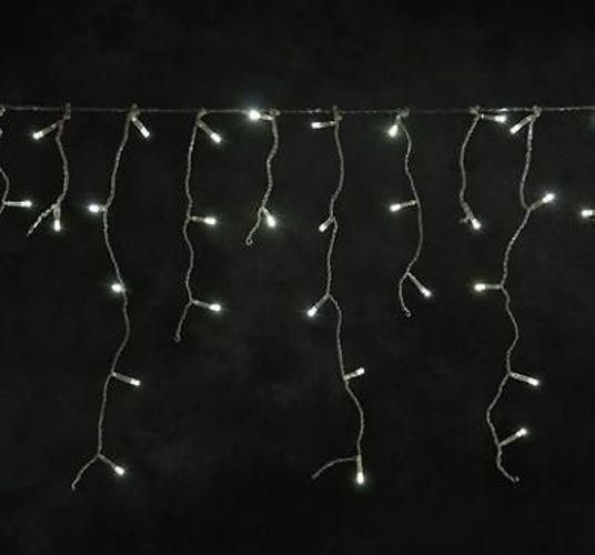 Świąteczny świetlny deszcz - 5 m, 144 LED, zimna biel